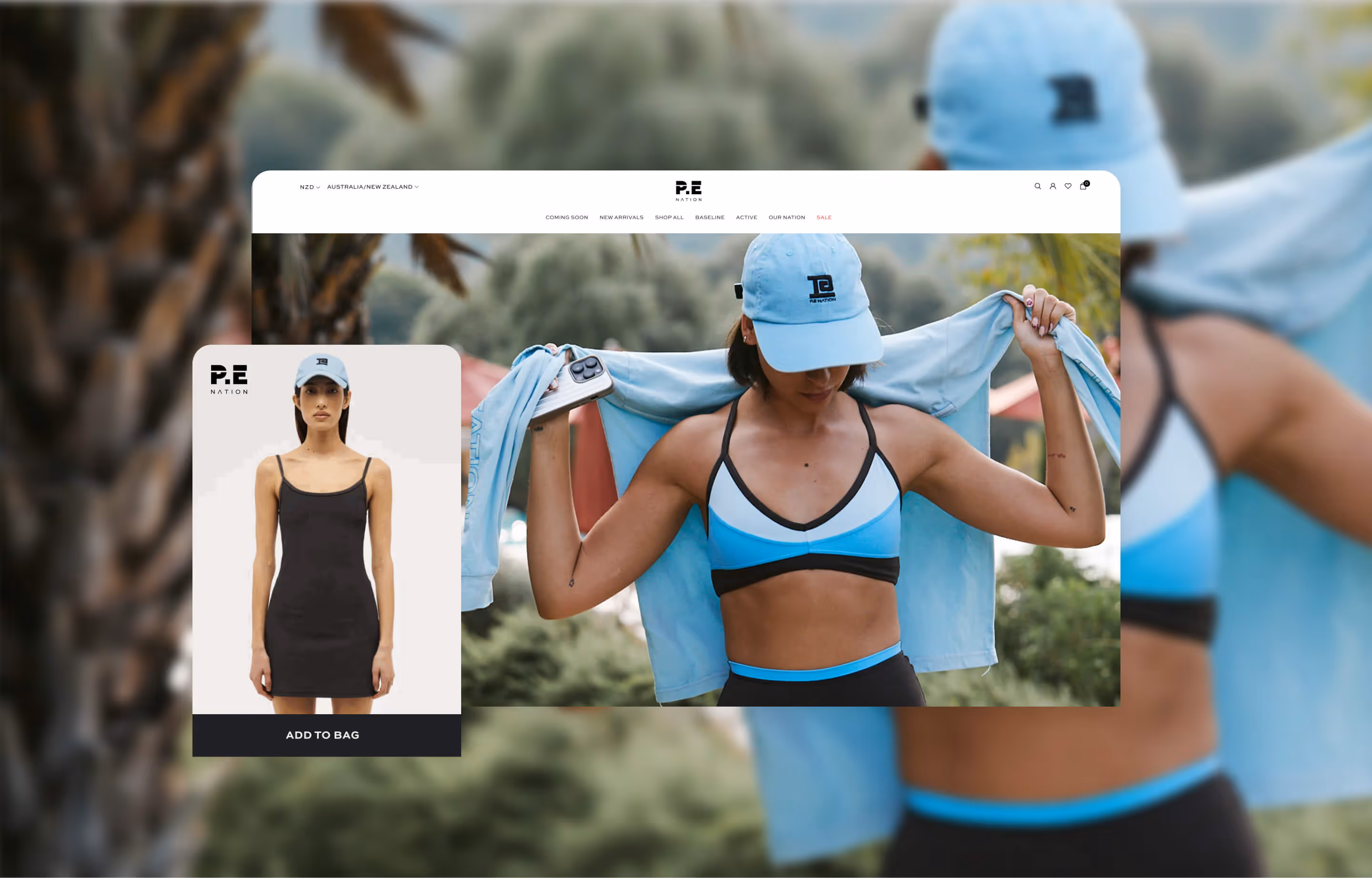 P. E Nation ecommerce website by Moustache Republic