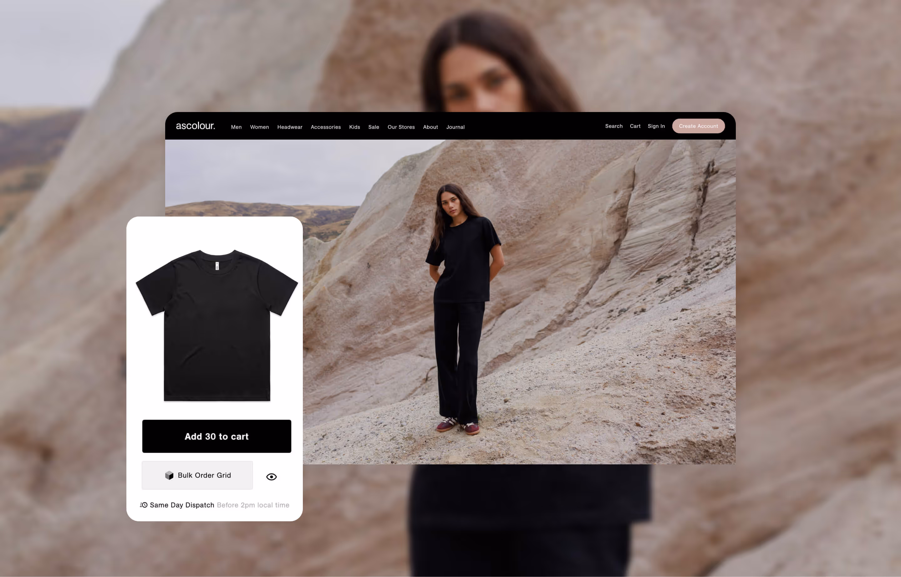 AS Colour ecommerce website by Moustache Republic