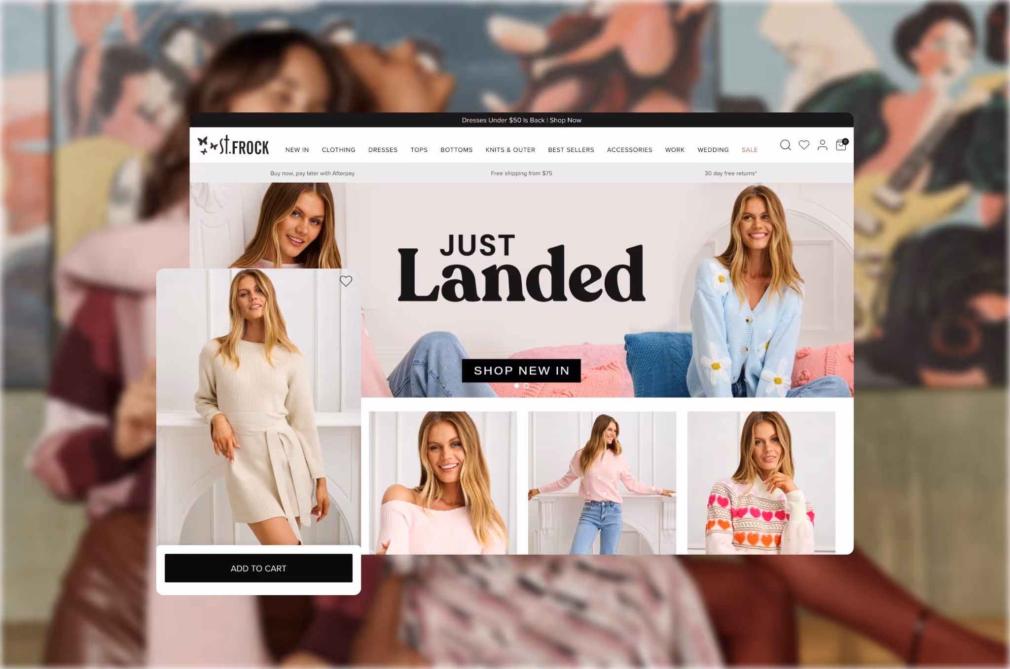 St Frock ecommerce website by Moustache Republic