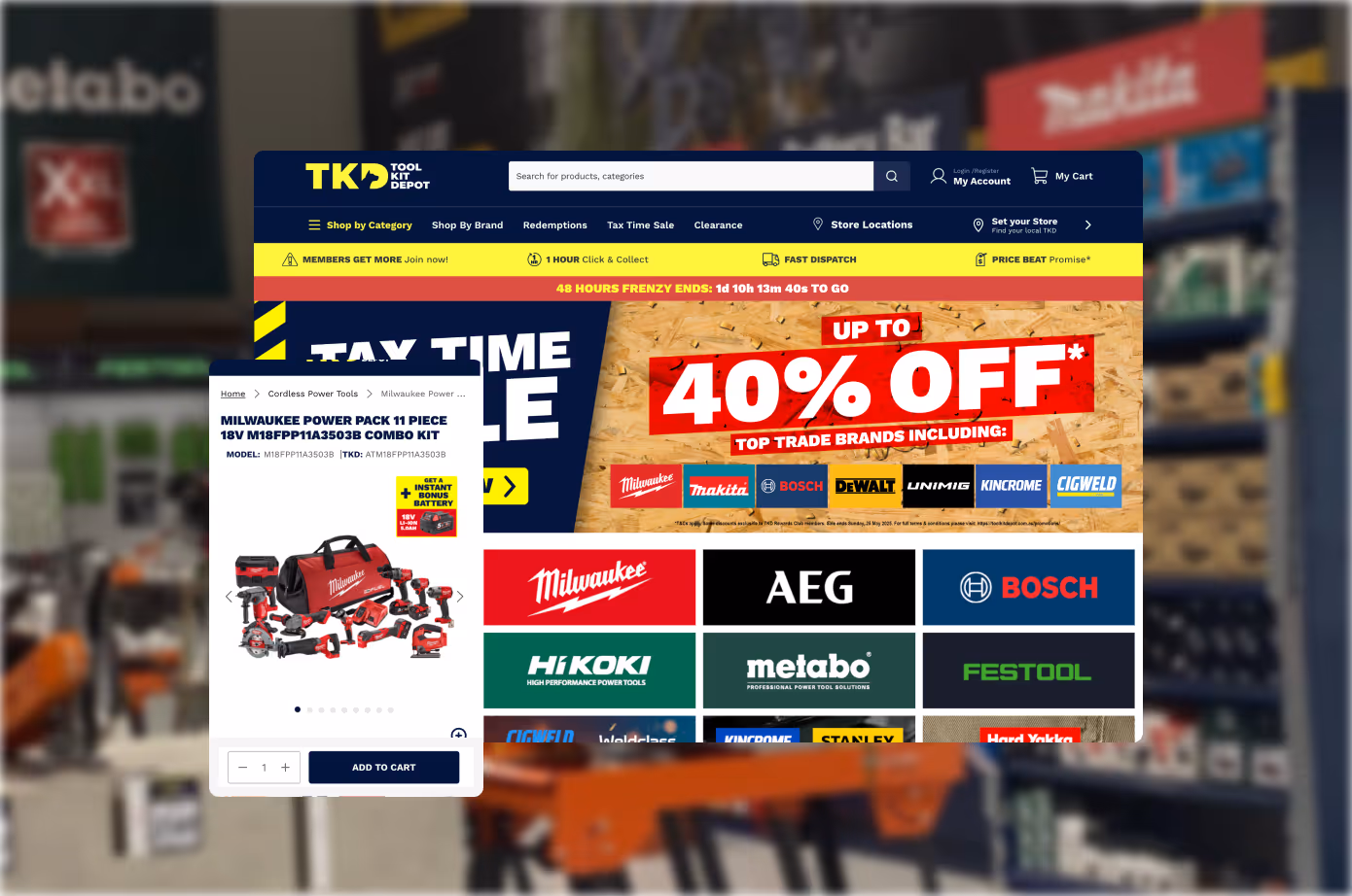 Tool Kit Depot ecommerce website by Moustache Republic