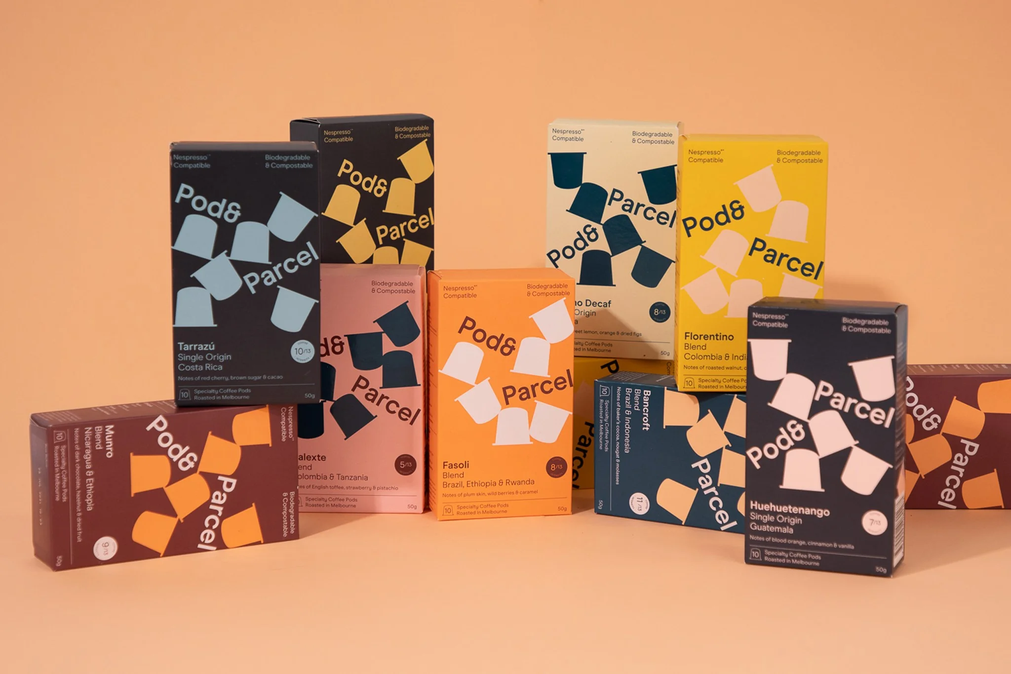 Pod & Parcel brand imagery