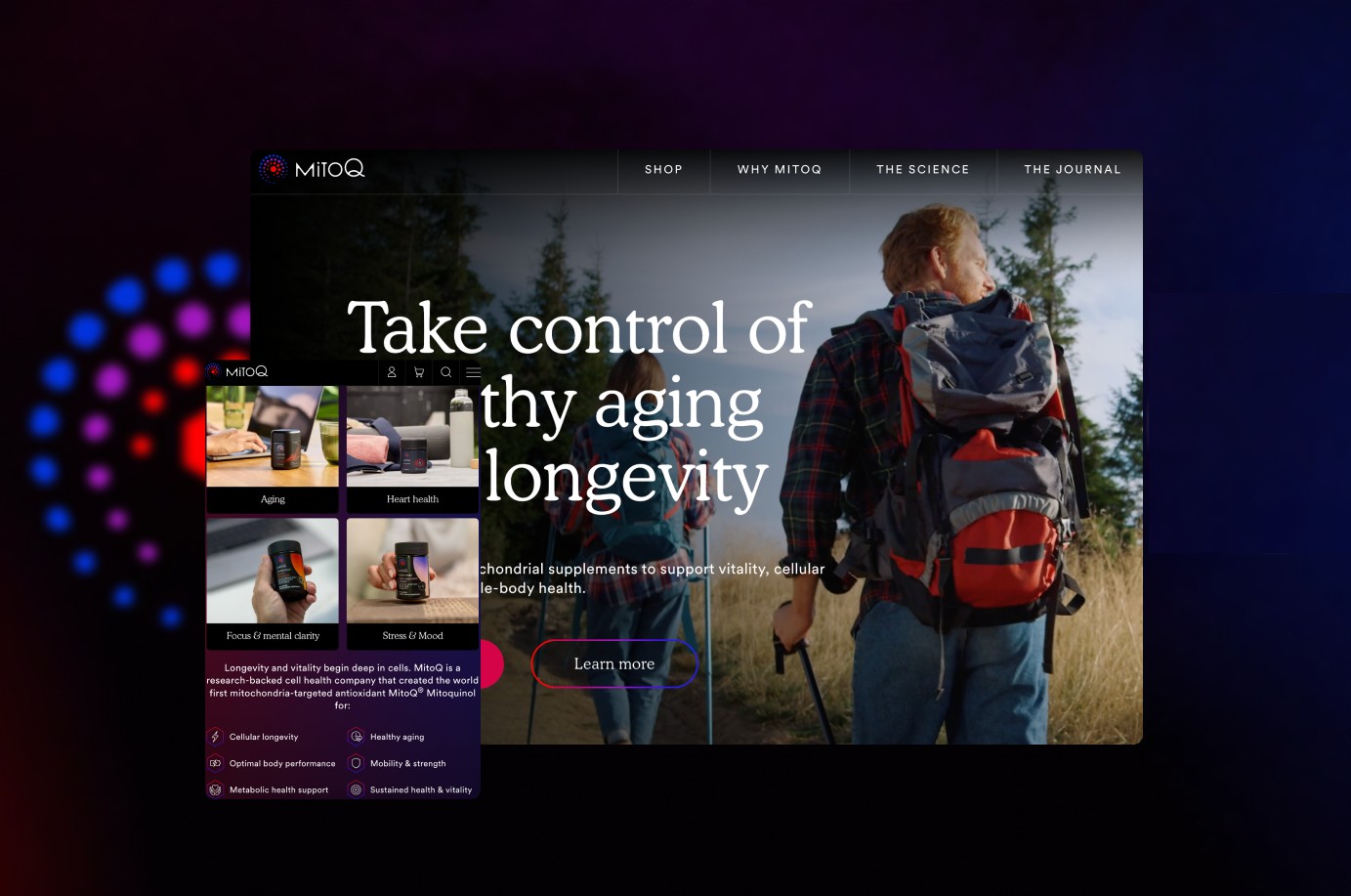 MitoQ ecommerce website by Moustache Republic