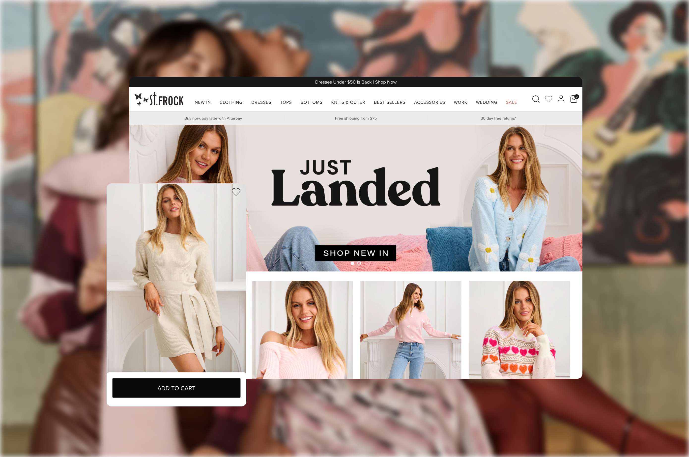 St. Frock ecommerce website by Moustache Republic