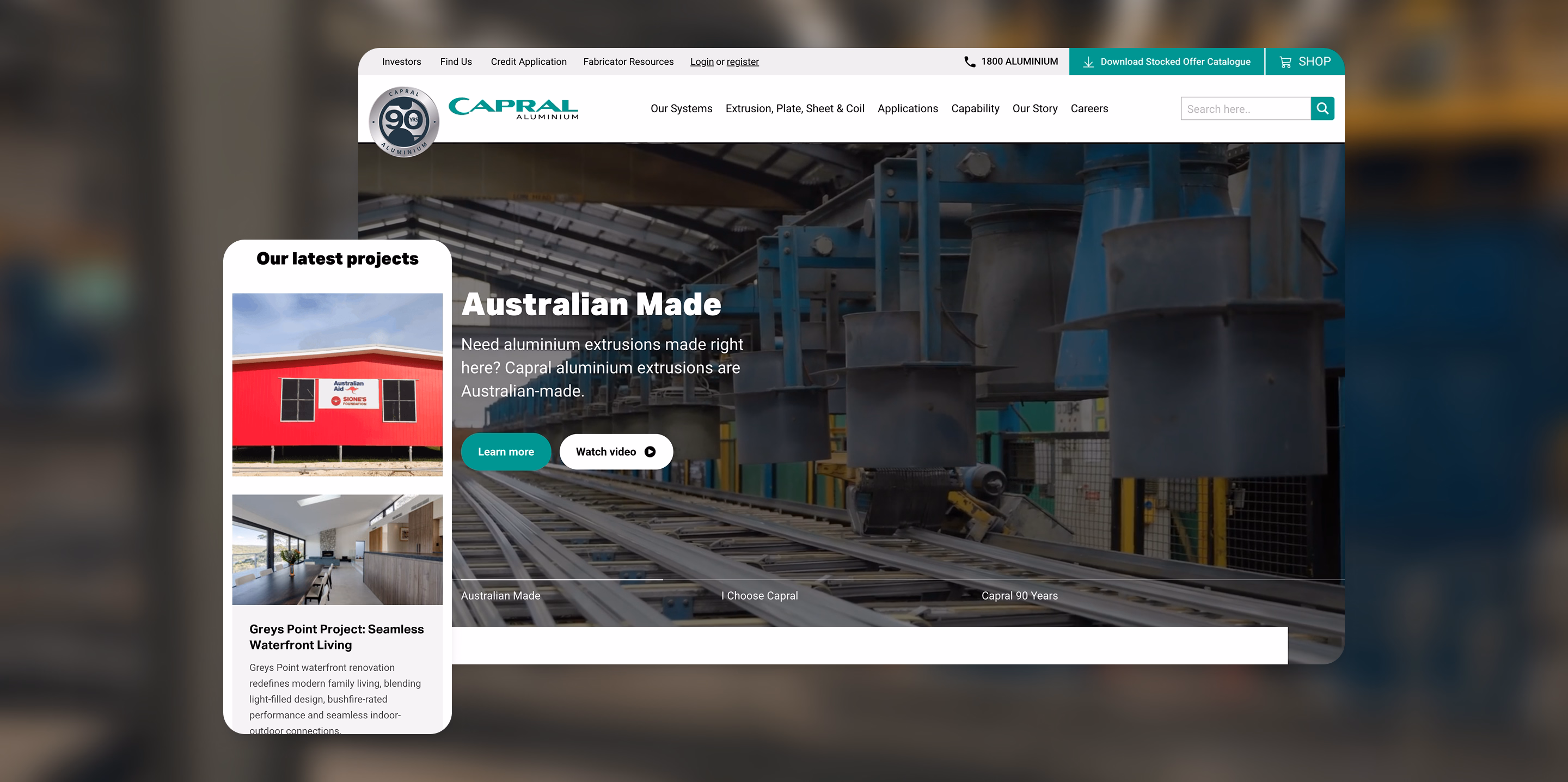 Capral ecommerce website by Moustache Republic