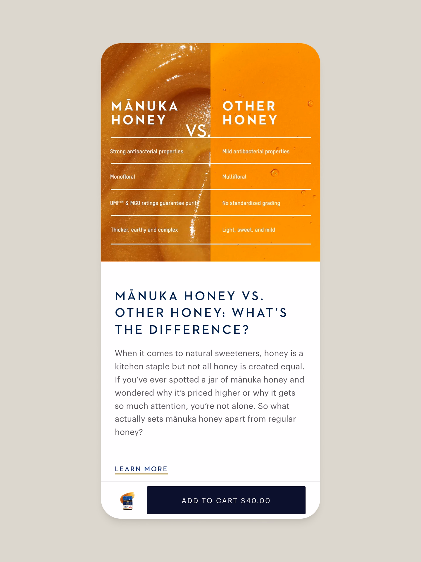 Manuka Health brand imagery