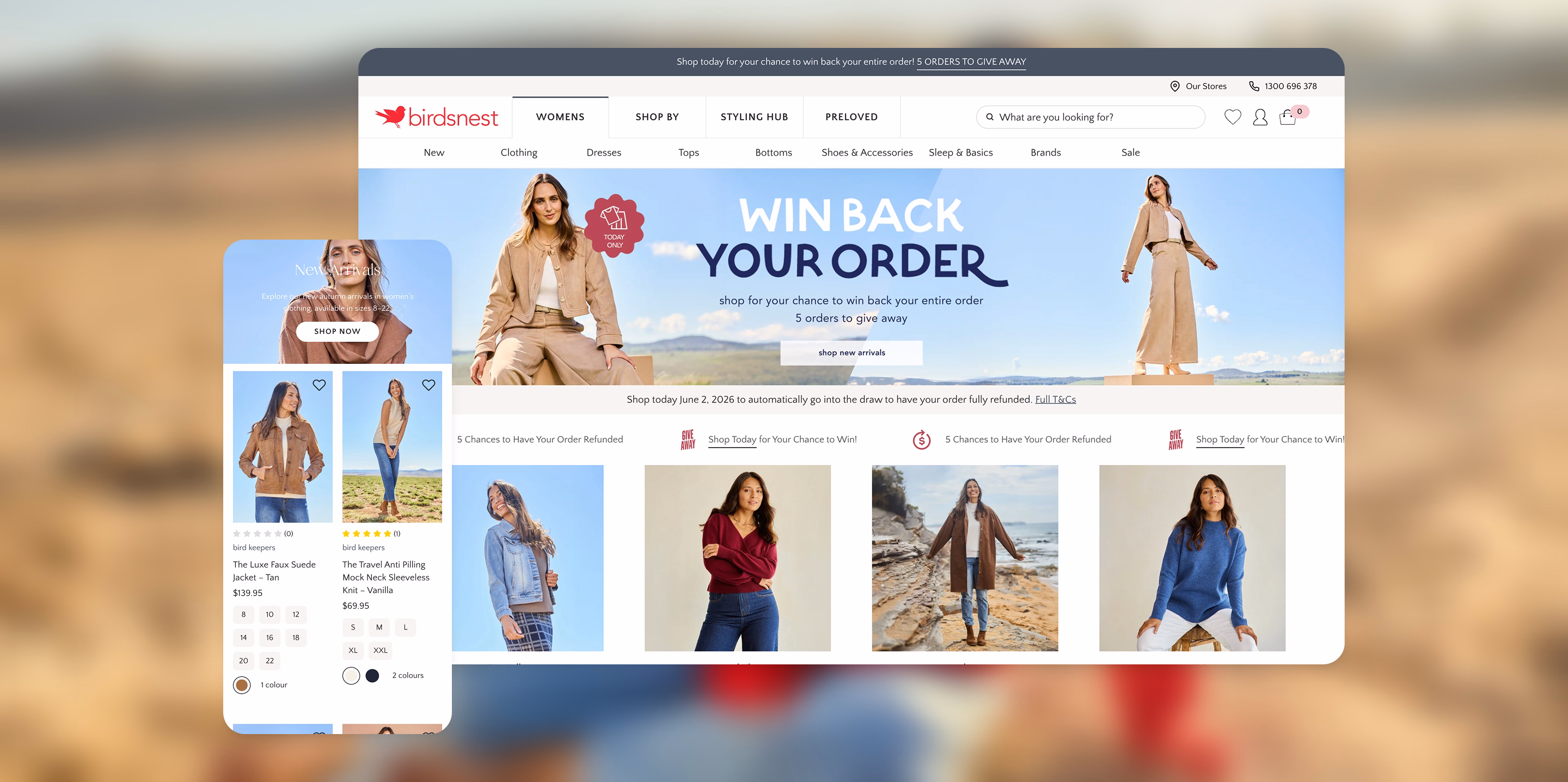 birdsnest ecommerce website by Moustache Republic