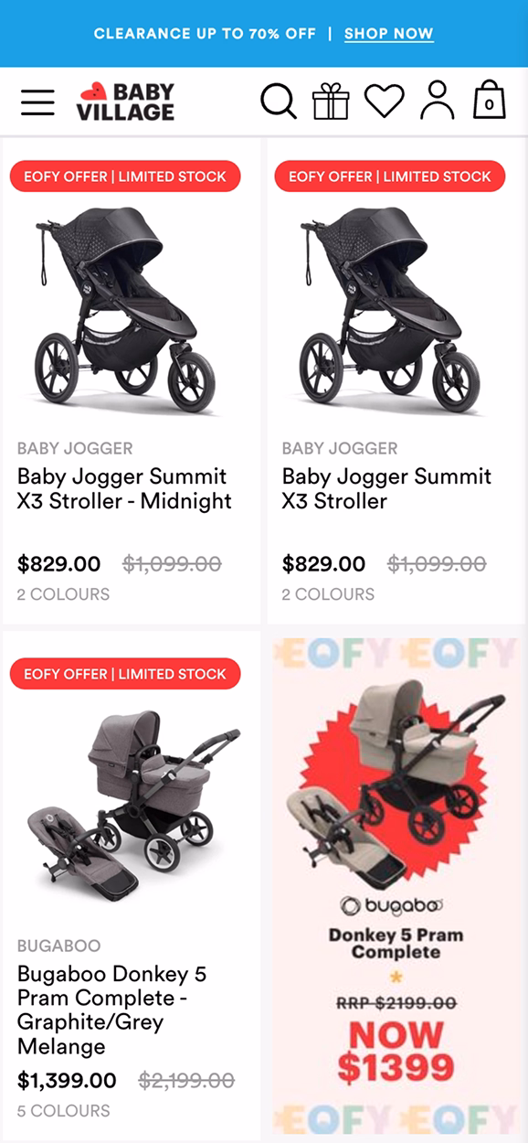 Baby Village mobile screen 3