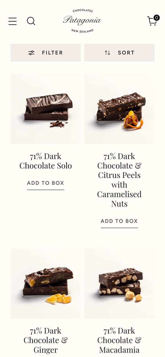 Patagonia Chocolates mobile screen 3