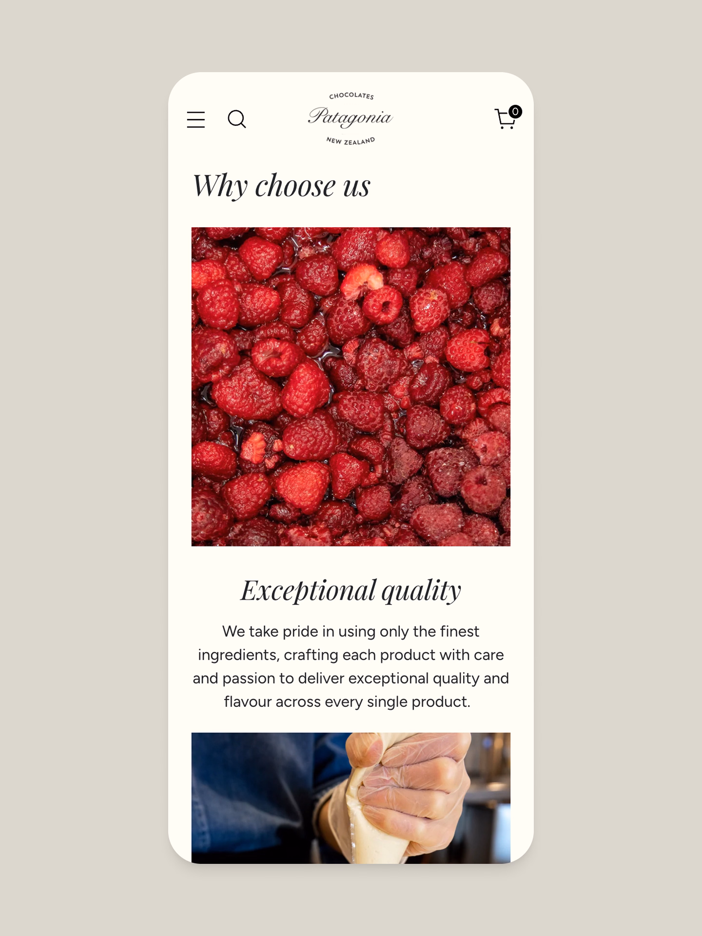 Patagonia Chocolates brand imagery