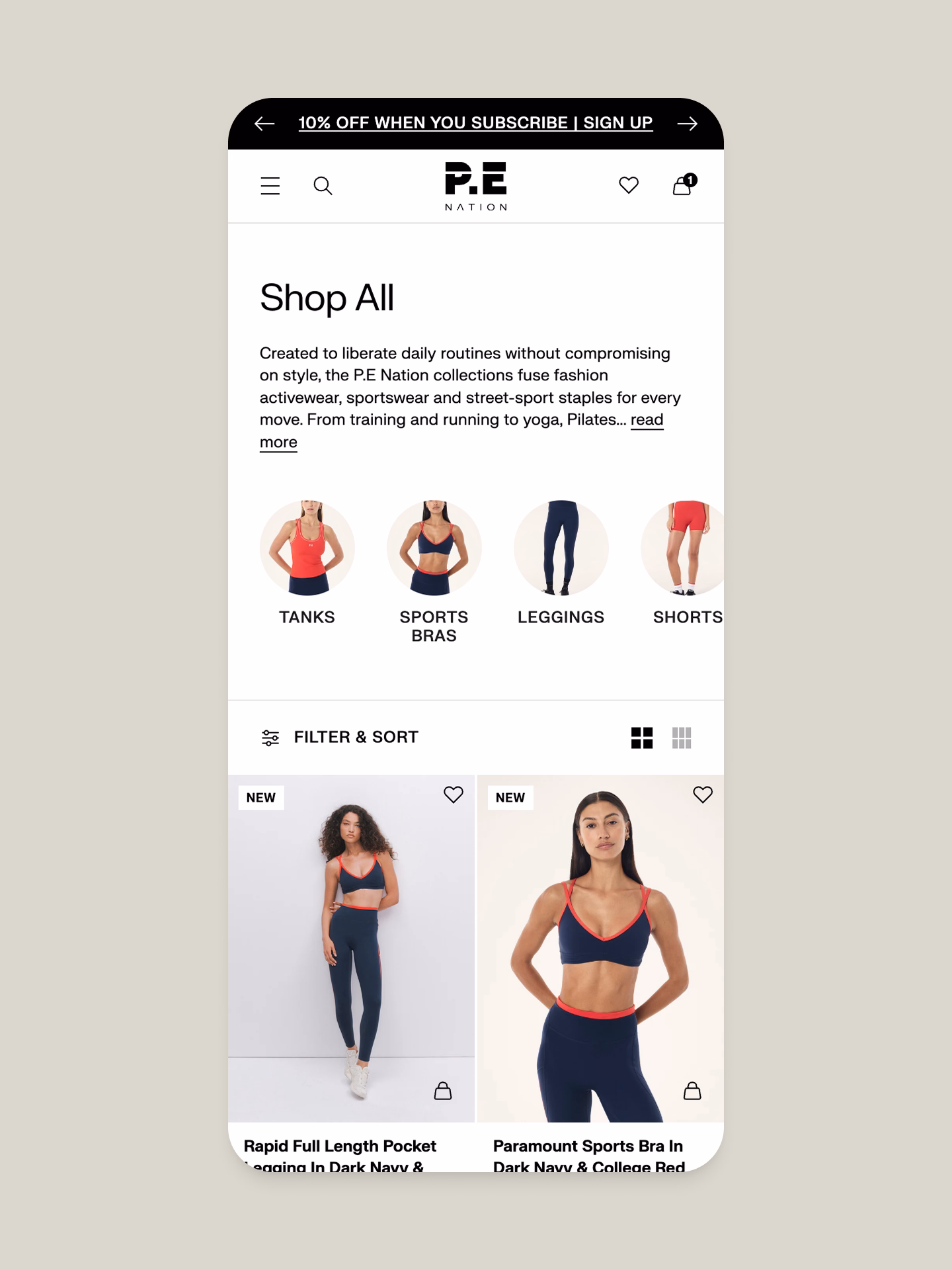 P.E Nation brand imagery