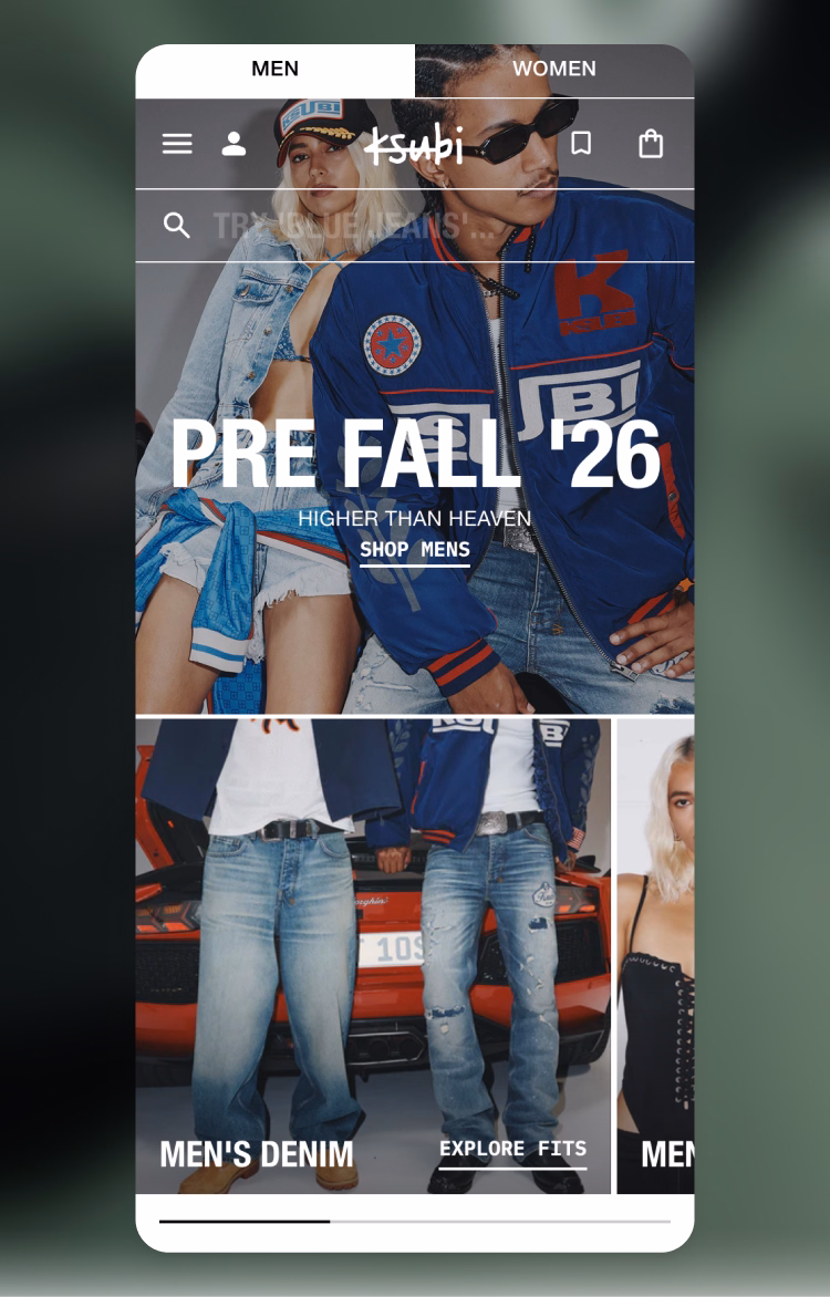 Ksubi ecommerce website by Moustache Republic