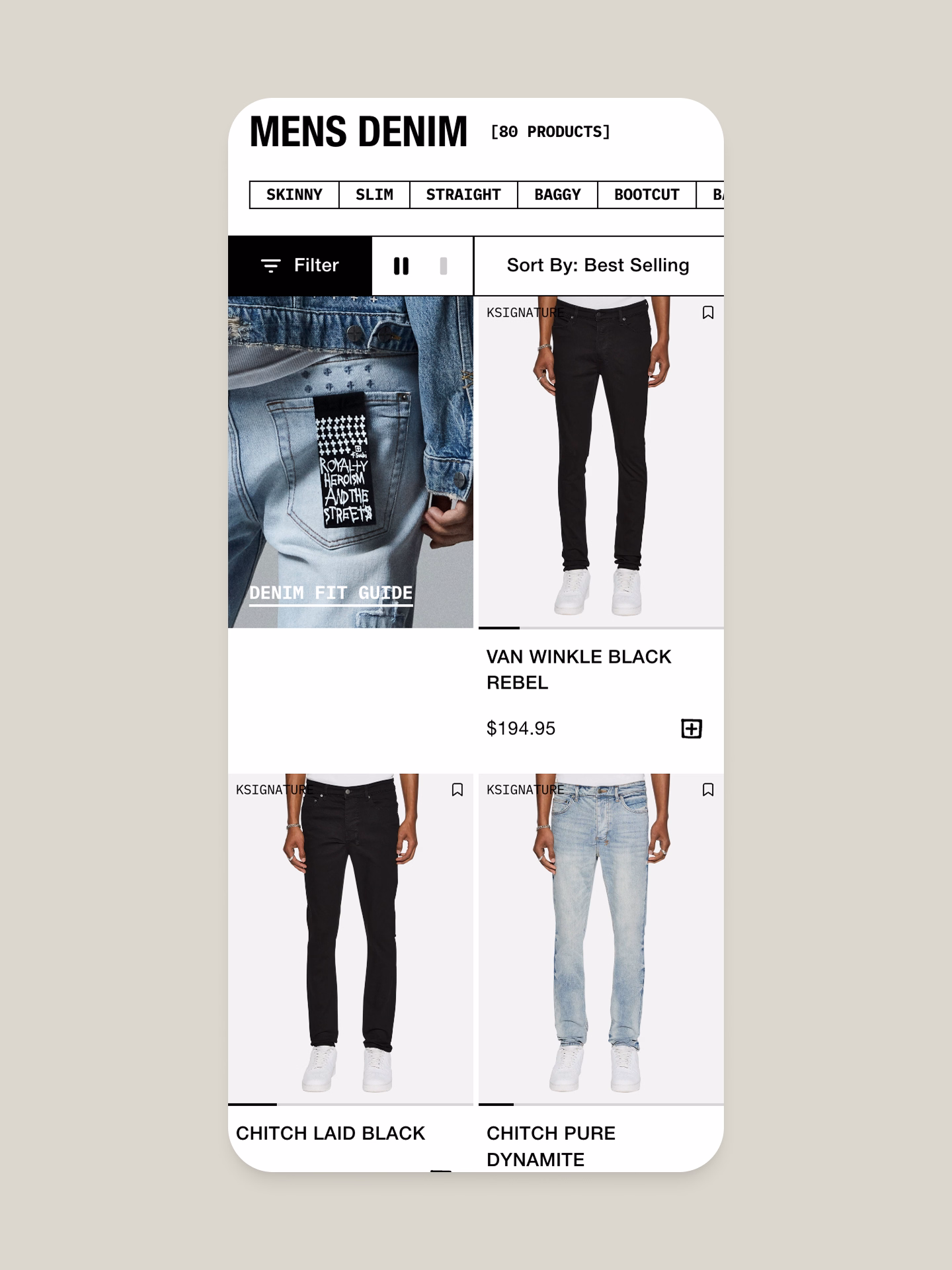 Ksubi brand imagery
