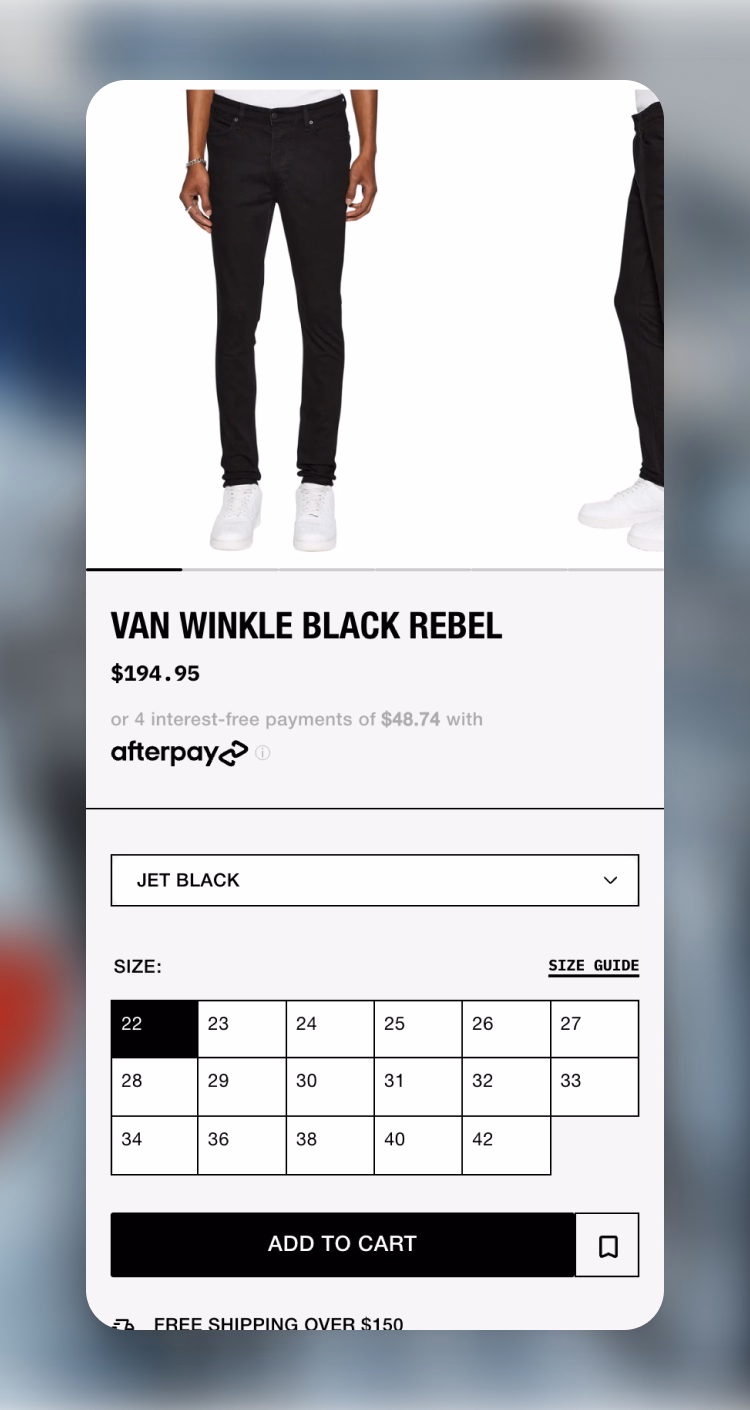 Ksubi website on desktop