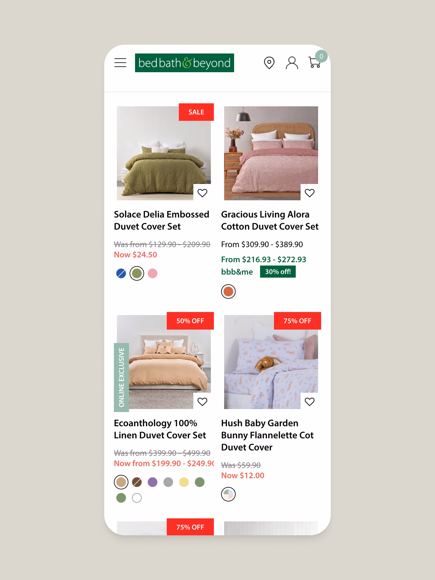 Bed Bath & Beyond brand imagery