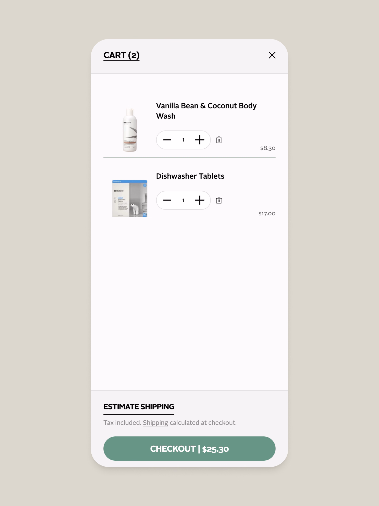 ecostore brand imagery