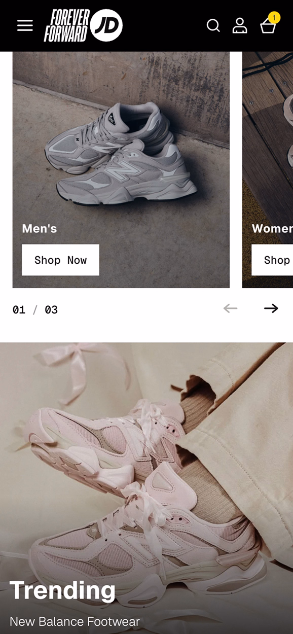 JD Sports SEA Markets mobile screen 3